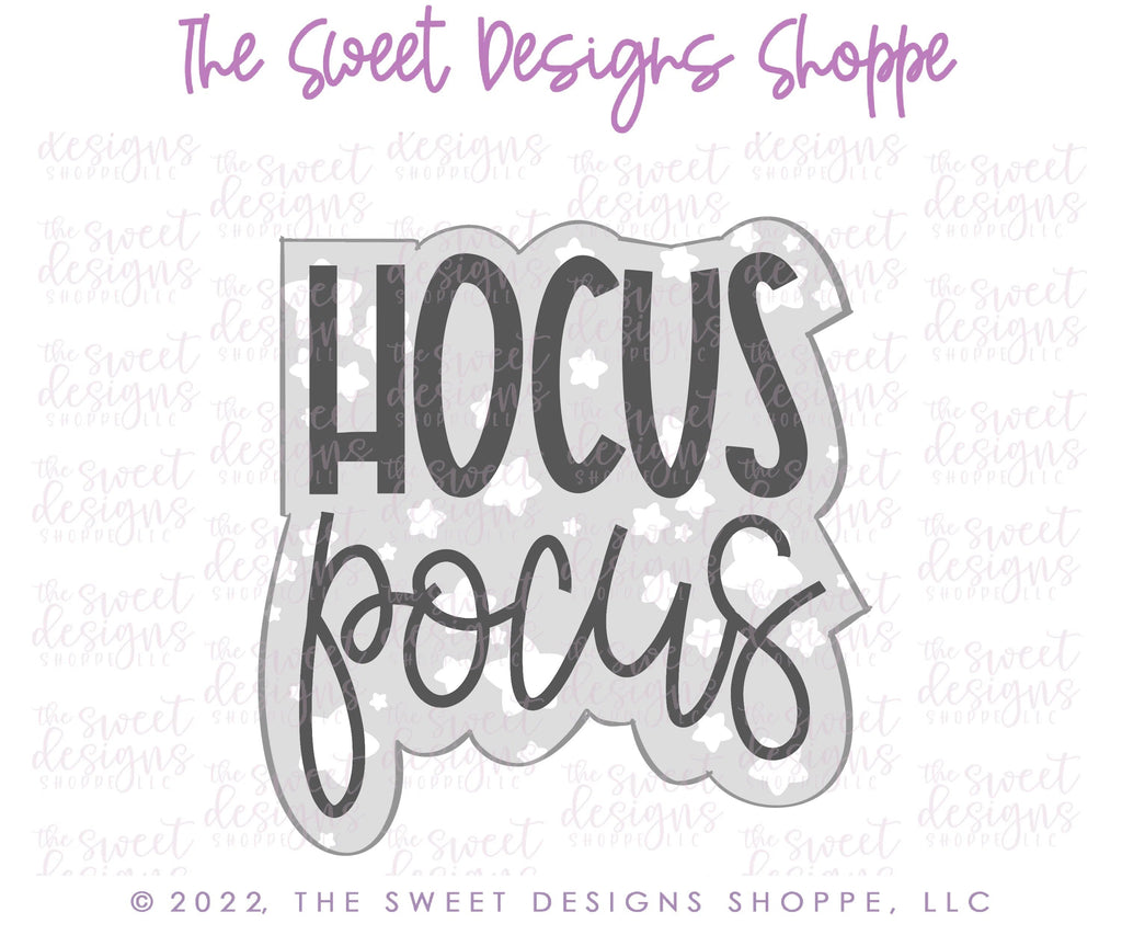 Cookie Cutters - HOCUS POCUS Plaque - Cookie Cutter - Sweet Designs Shoppe - - ALL, Cookie Cutter, halloween, handlettering, Hocus pocus, Plaque, Plaques, PLAQUES HANDLETTERING, Promocode, Witch