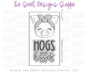 Cookie Cutters - HOGS and KISSES Cookie Cutters Set - 2 Piece Set - Cookie Cutters - The Sweet Designs Shoppe - TSDS - - ALL,Animal,Animals,Animals and Insects,Cookie Cutter,Lady Milk Stache,Lady MilkStache,LadyMilkStache,Love,Mini Set,Mini Sets,Plaque,Plaques,Promocode,regular sets,set,sets,STL,valentines