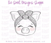 Cookie Cutters - HOGS and KISSES Cookie Cutters Set - 2 Piece Set - Cookie Cutters - The Sweet Designs Shoppe - TSDS - - ALL,Animal,Animals,Animals and Insects,Cookie Cutter,Lady Milk Stache,Lady MilkStache,LadyMilkStache,Love,Mini Set,Mini Sets,Plaque,Plaques,Promocode,regular sets,set,sets,STL,valentines