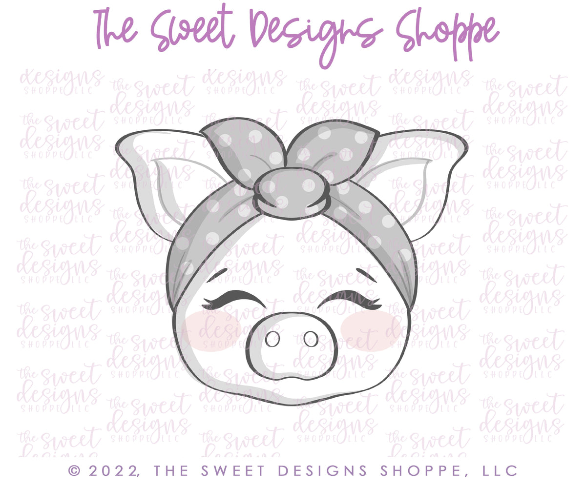 Cookie Cutters - HOGS and KISSES Cookie Cutters Set - 2 Piece Set - Cookie Cutters - The Sweet Designs Shoppe - TSDS - - ALL,Animal,Animals,Animals and Insects,Cookie Cutter,Lady Milk Stache,Lady MilkStache,LadyMilkStache,Love,Mini Set,Mini Sets,Plaque,Plaques,Promocode,regular sets,set,sets,STL,valentines