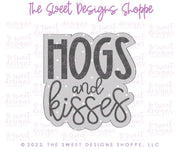 Cookie Cutters - HOGS and KISSES Cookie Cutters Set - 2 Piece Set - Cookie Cutters - The Sweet Designs Shoppe - TSDS - - ALL,Animal,Animals,Animals and Insects,Cookie Cutter,Lady Milk Stache,Lady MilkStache,LadyMilkStache,Love,Mini Set,Mini Sets,Plaque,Plaques,Promocode,regular sets,set,sets,STL,valentines
