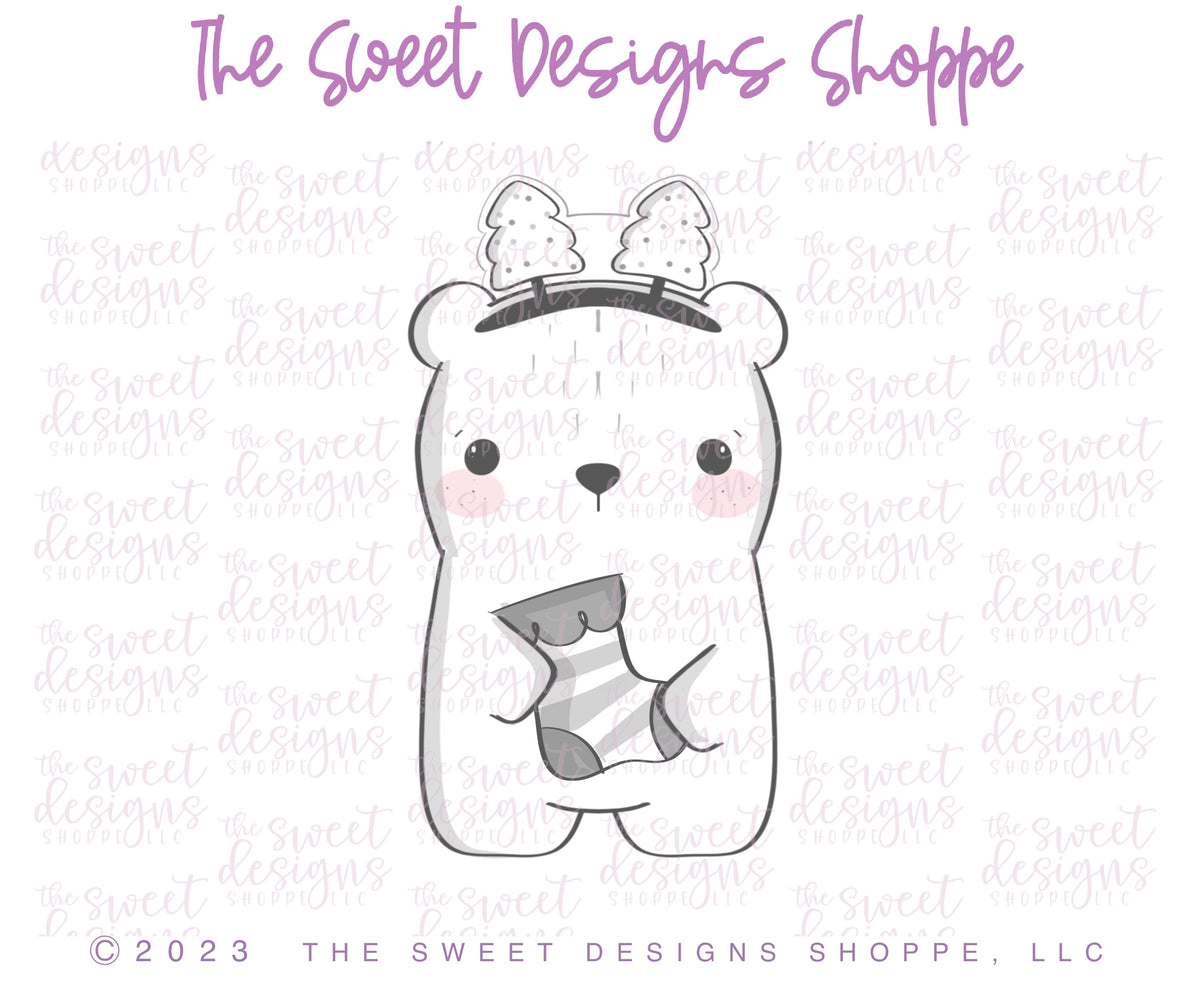 Cookie Cutters - Holiday Bears Cookie Cutters Set - Set of 4 - Cookie Cutters - The Sweet Designs Shoppe - TSDS - - ALL,Animal,Animals,Animals and Insects,Christmas,Christmas / Winter,Christmas Cookies,Cookie Cutter,Mini Sets,Promocode,regular sets,set