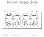 Cookie Cutters - Holiday Bears Cookie Cutters Set - Set of 4 - Cookie Cutters - The Sweet Designs Shoppe - TSDS - - ALL,Animal,Animals,Animals and Insects,Christmas,Christmas / Winter,Christmas Cookies,Cookie Cutter,Mini Sets,Promocode,regular sets,set