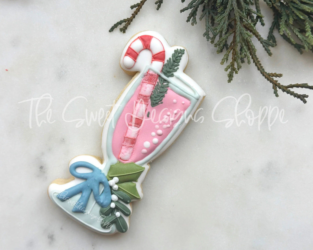 Cookie Cutters - Holiday Champagne - Cookie Cutter - The Sweet Designs Shoppe - TSDS - - ALL,celebration,Christmas,Christmas / Winter,Cookie Cutter,Food,Food & Beverages,Promocode,wine,Winter