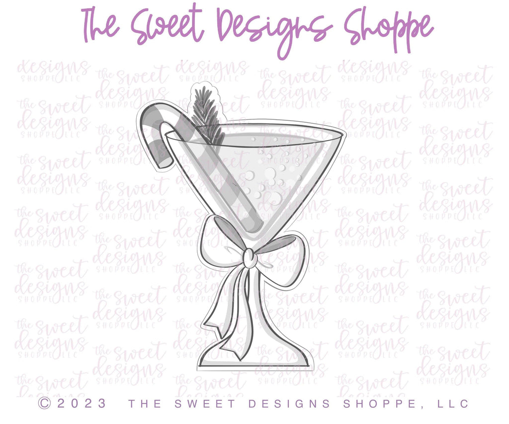 Cookie Cutters - Holiday Margarita - Cookie Cutter - The Sweet Designs Shoppe - TSDS - - ALL,celebration,Christmas,Christmas / Winter,Cookie Cutter,Food,Food & Beverages,Promocode,wine,Winter