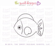 Cookie Cutters - Holly Fish - Cookie Cutter - The Sweet Designs Shoppe - TSDS - - ALL,Animal,Animals,Animals and Insects,celebration,communion,Cookie Cutter,First Communion,fish,Holly,Promocode,Religious,STL,summer,under the sea
