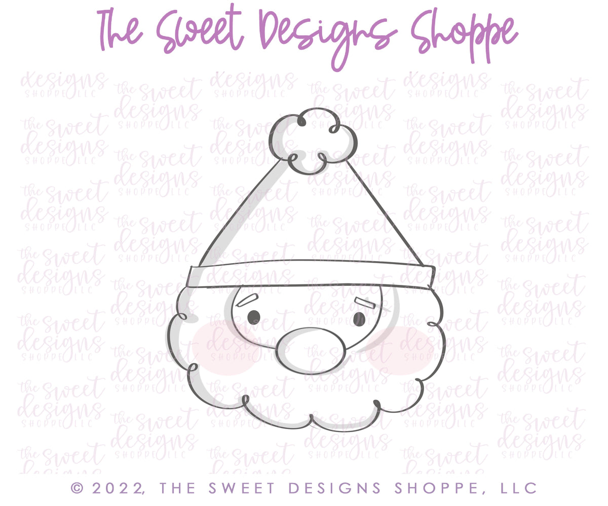 Cookie Cutters - Holly Jolly Mini Set - Set of 4 - Cookie Cutters - The Sweet Designs Shoppe - TSDS - - ALL,Christmas,Christmas / Winter,Cookie Cutter,Mini Sets,Promocode,regular sets,Santa,Santa Claus,Santa Face,set,Winter