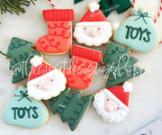 Cookie Cutters - Holly Jolly Mini Set - Set of 4 - Cookie Cutters - The Sweet Designs Shoppe - TSDS - - ALL,Christmas,Christmas / Winter,Cookie Cutter,Mini Sets,Promocode,regular sets,Santa,Santa Claus,Santa Face,set,Winter