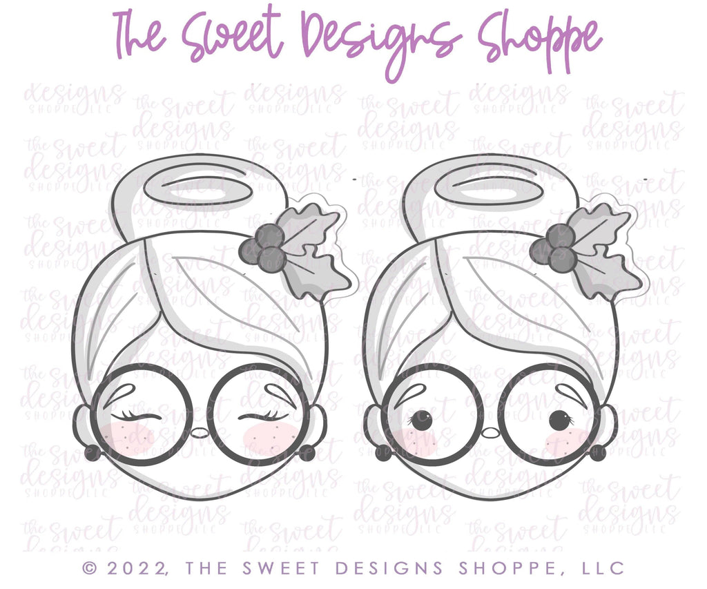 Cookie Cutters - Holly Mrs. Claus Face - Cookie Cutter - The Sweet Designs Shoppe - TSDS - - ALL,Christmas,Christmas / Winter,Christmas Cookies,Cookie Cutter,groovy,home,Promocode,Santa,Santa Face,STL