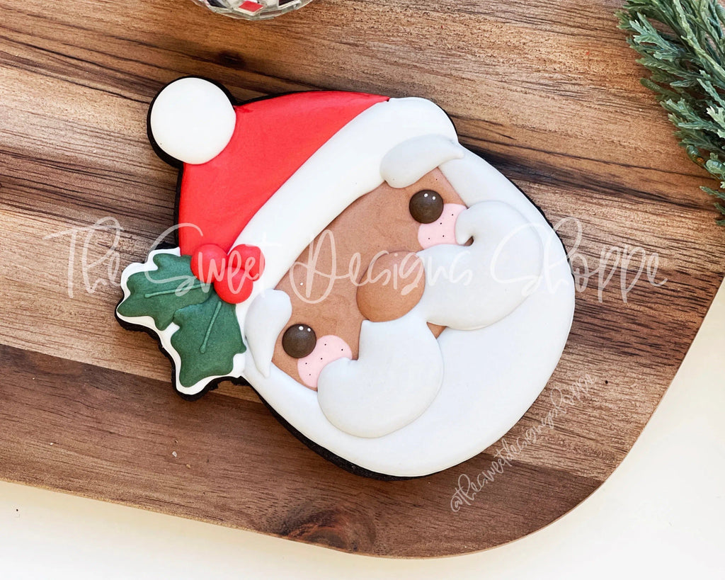 Cookie Cutters - Holly Santa Face - Cookie Cutter - The Sweet Designs Shoppe - TSDS - - ALL,Christmas,Christmas / Winter,Christmas Cookies,Cookie Cutter,groovy,home,Promocode,Santa,Santa Face,STL