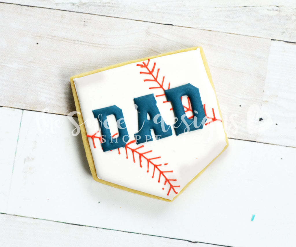 Cookie Cutters - Home Base / Home Plate - Cookie Cutter - Sweet Designs Shoppe - - ALL, Cookie Cutter, dad, fan, Father, Fathers Day, grandfather, mother, Mothers Day, Promocode, sport, sports