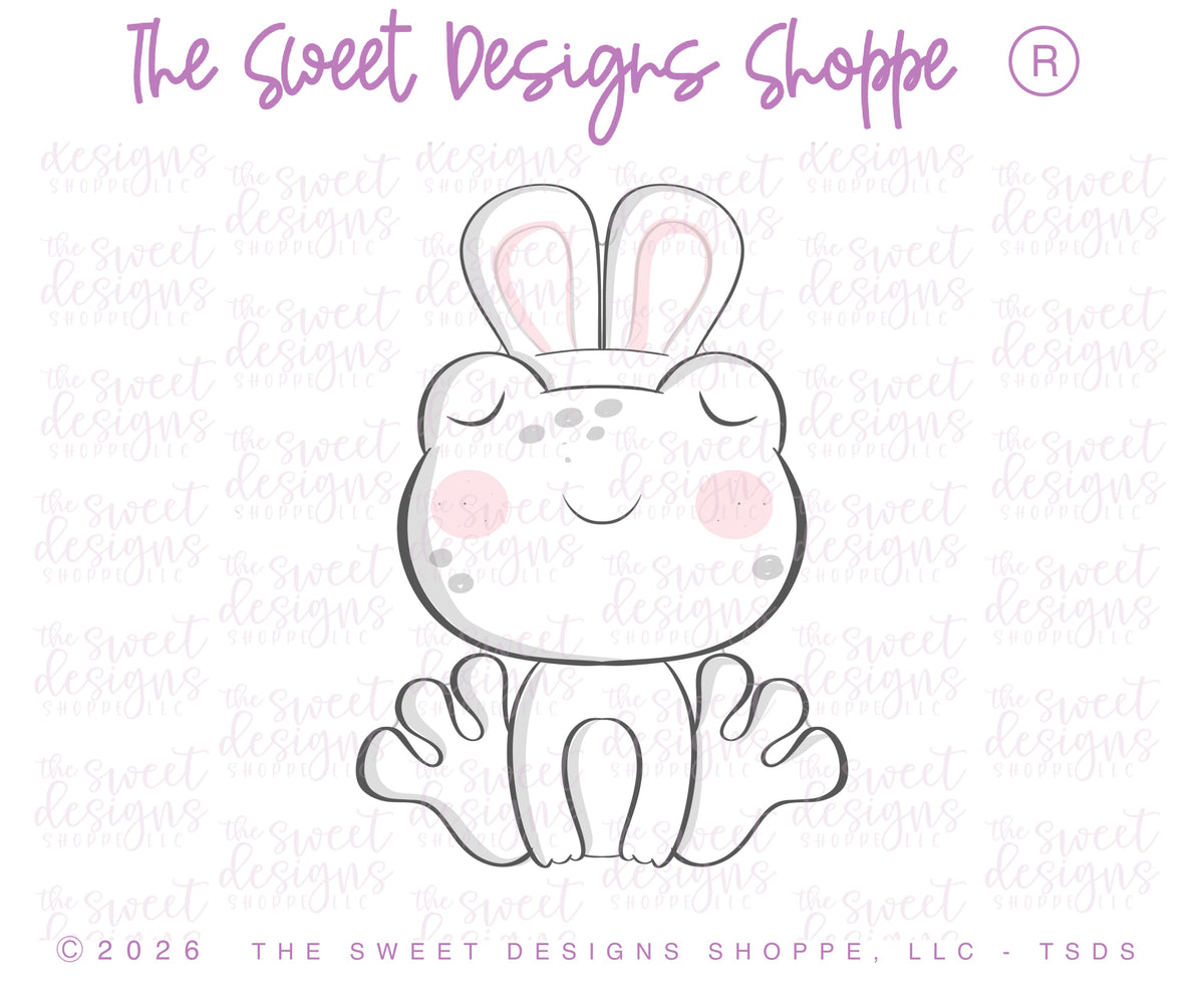 Cookie Cutters - Hop Frog - Cookie Cutter - The Sweet Designs Shoppe - TSDS - - ALL,Animal,Animals,Animals and Insects,Baby / Kids,Cookie Cutter,Easter,Easter / Spring,kids,Kids / Fantasy,Promocode,STL
