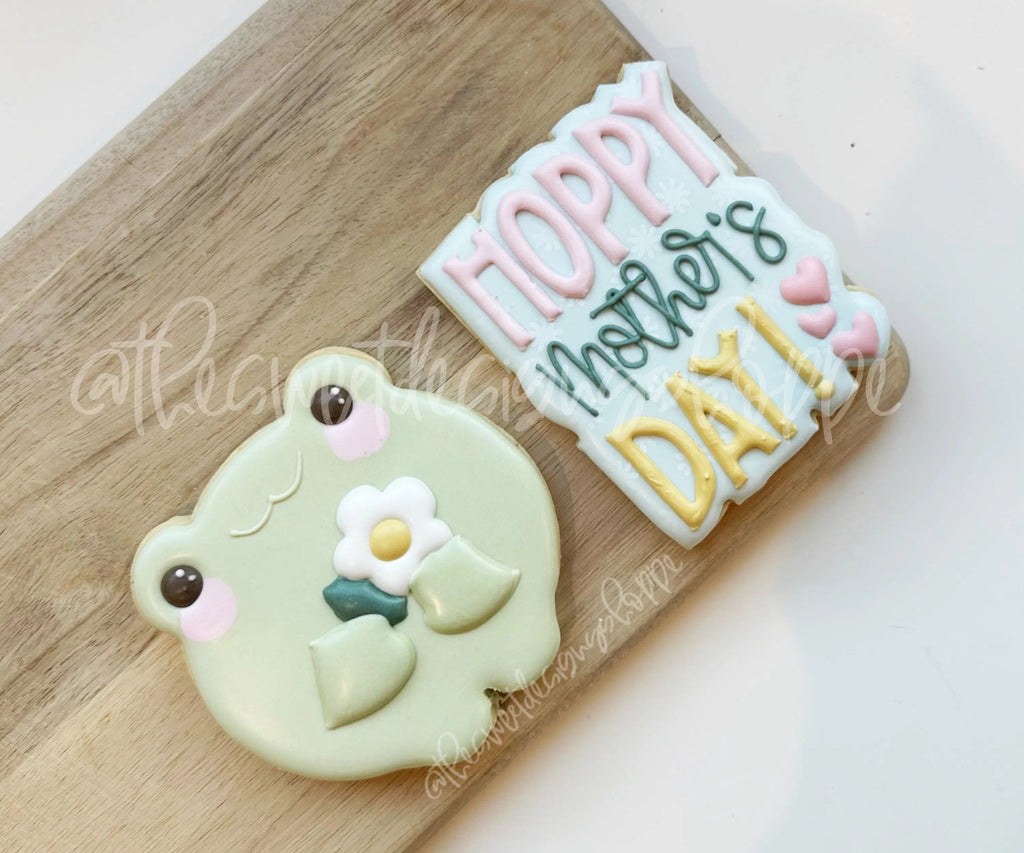 Cookie Cutters - Hoppy Mother's Day & Frog Cookie Cutters Set - Set of 2 - Cookie Cutters - The Sweet Designs Shoppe - TSDS - - ALL,Cookie Cutter,Mini Sets,MOM,mother,Mothers Day,Promocode,regular sets,set