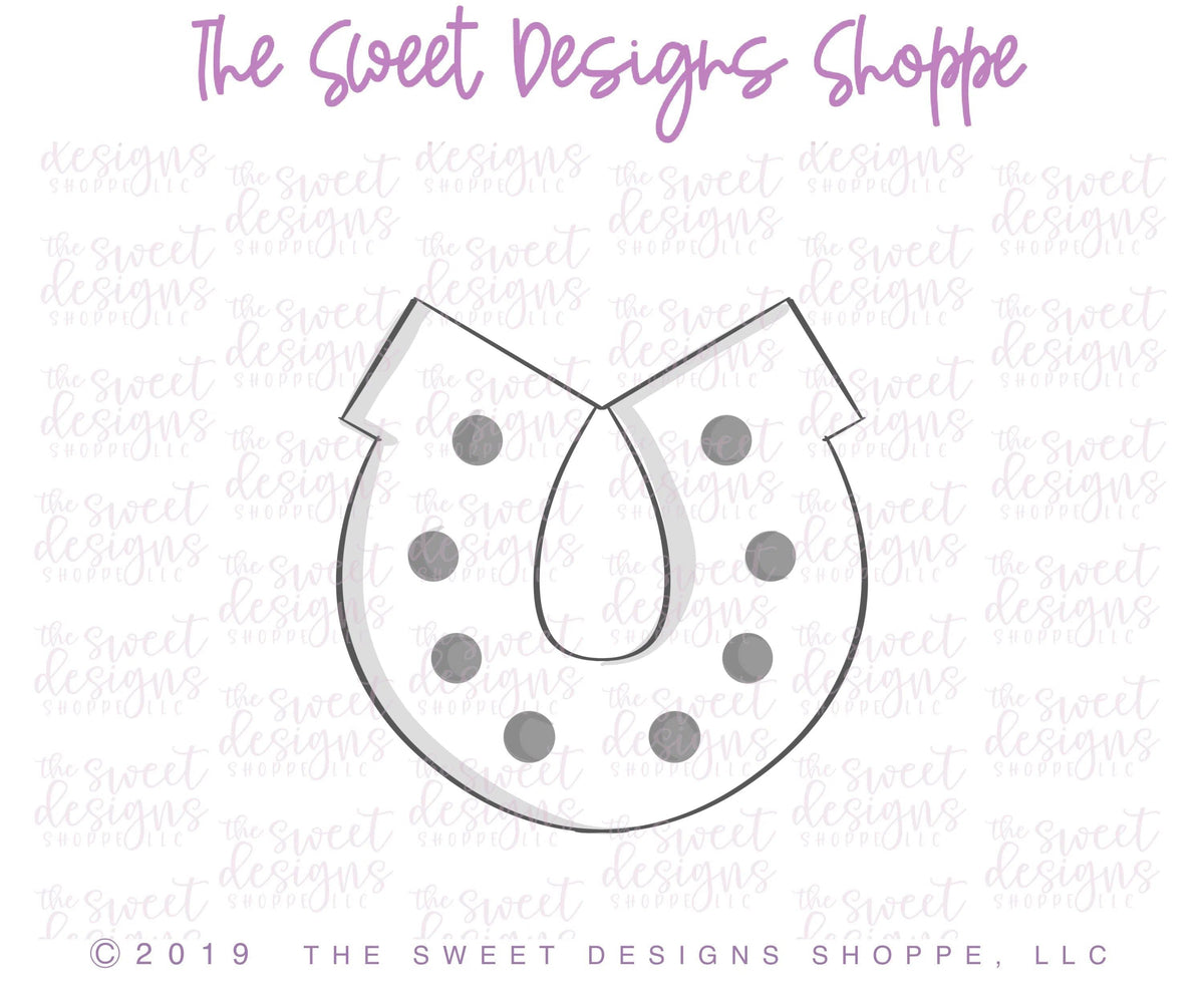 Cookie Cutters - Horseshoe - Cookie Cutter - The Sweet Designs Shoppe - TSDS - - ALL,Animal,animal print,Animals,Cookie Cutter,Holiday,horseshoe002,luck,patrick,patrick's,Promocode,ST PATRICK,St. Pat,St. Patricks,STL