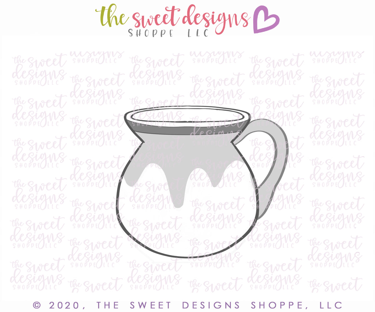 Cookie Cutters - Hot Chocolate Jarrito - Cookie Cutter - The Sweet Designs Shoppe - TSDS - - ALL,coffee,Cookie Cutter,Day of the dead,Day of the Death,Dia de los Muertos,Dia de Muertos,drink,Fall / Halloween,Fall / Thanksgiving,Food,Food and Beverage,Food beverages,Mexico,Promocode,STL