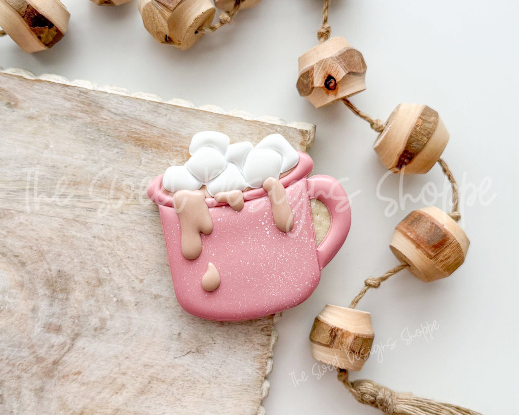 Cookie Cutters - Hot Cocoa - Cookie Cutter - The Sweet Designs Shoppe - TSDS - - ALL,beverage,beverages,chocolate,chrismtas beverage,Cookie Cutter,drink,Food & Beverages,hot chocolate,hot cocoa,Promocode,STL,Sweets,valentine,Valentine's