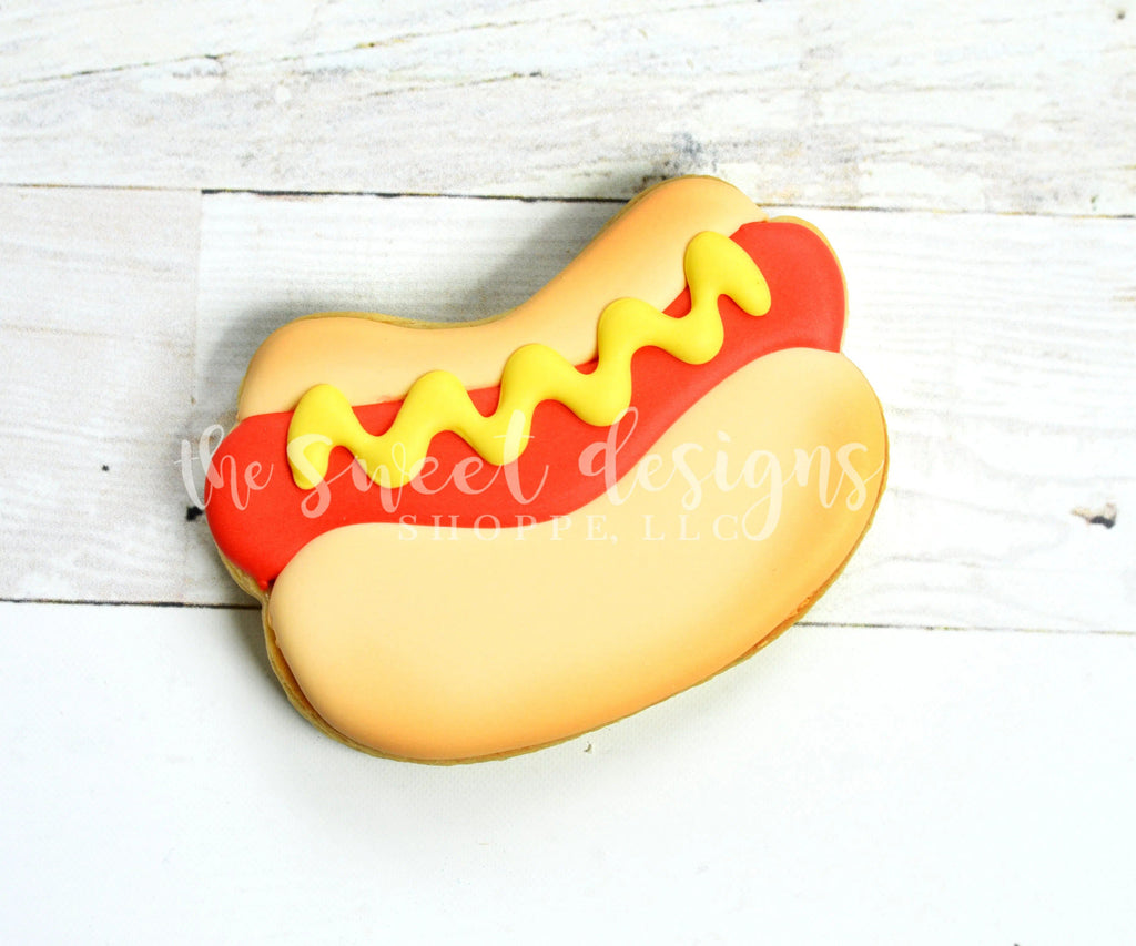 Cookie Cutters - Hot Dog - Cookie Cutter - The Sweet Designs Shoppe - - 4th, 4th July, 4th of July, ALL, Cookie Cutter, cooking, dad, Father, Fathers Day, Food, fourth of July, grandfather, Hobbies, mother, Mothers Day, Patriotic, Promocode, sport, sports, USA