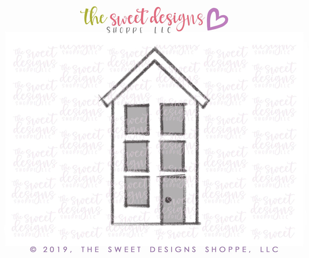 Cookie Cutters - House 301 - Cookie Cutter - The Sweet Designs Shoppe - - 2019, ALL, building, Christmas, Christmas / Winter, Christmas Cookies, Cookie Cutter, Home, Misc, Miscelaneous, Miscellaneous, other, Promocode