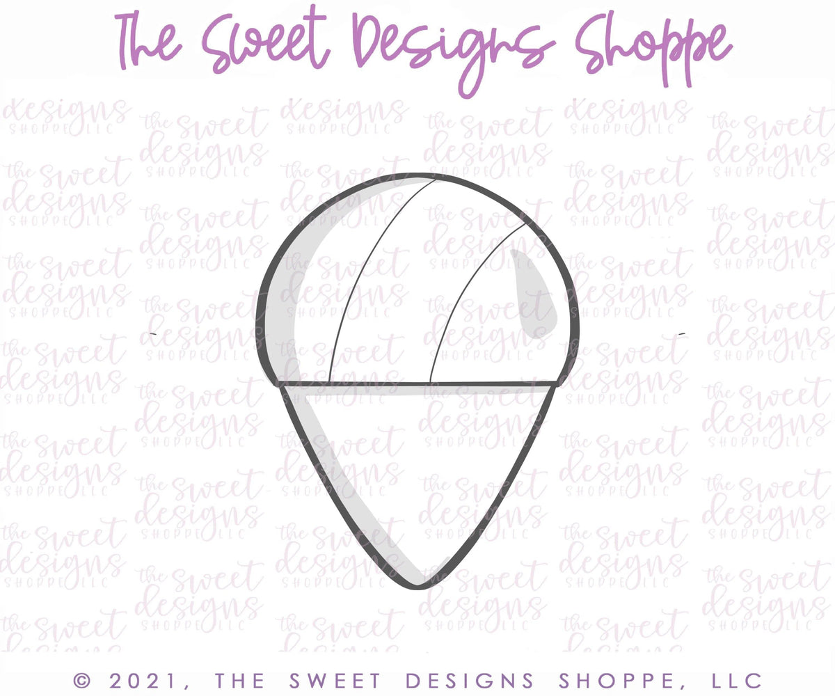 Cookie Cutters - Ice Cone - Cookie Cutter - The Sweet Designs Shoppe - TSDS - - 4th,4th July,4th of July,ALL,Birthday,Cookie Cutter,Food,Food and Beverage,Food beverages,Patriotic,Patriotric,Promocode,STL,summer,Sweet,Sweets,USA,valentines