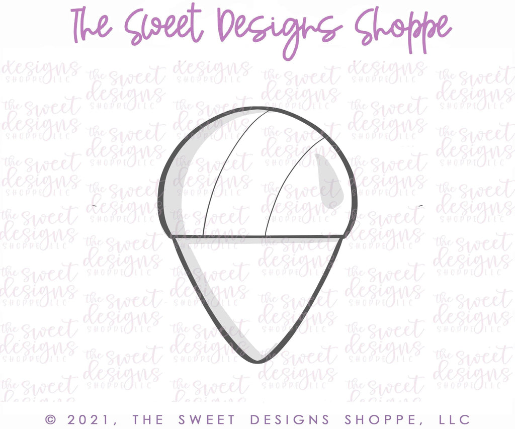 Cookie Cutters - Ice Cone - Cookie Cutter - The Sweet Designs Shoppe - TSDS - - 4th,4th July,4th of July,ALL,Birthday,Cookie Cutter,Food,Food and Beverage,Food beverages,Patriotic,Promocode,STL,summer,Sweet,Sweets,USA,valentines