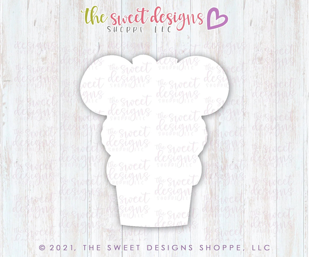 Cookie Cutters - Ice Cream A Theme Park Snack - Cookie Cutter - Sweet Designs Shoppe - - ALL, Birthday, cone, Cookie Cutter, Food, Food and Beverage, Food beverages, icecream, kids, Kids / Fantasy, mouse, Promocode, summer, Sweet, Sweets, Theme Park, Travel
