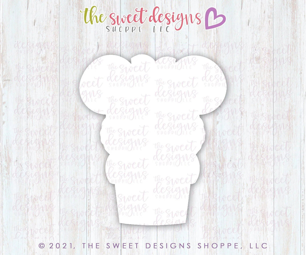 Cookie Cutters - Ice Cream A Theme Park Snack - Cookie Cutter - The Sweet Designs Shoppe - - ALL, Birthday, cone, Cookie Cutter, disney, Food, Food and Beverage, Food beverages, icecream, kids, Kids / Fantasy, mickey, mouse, Promocode, summer, Sweet, Sweets, Theme Park, Travel