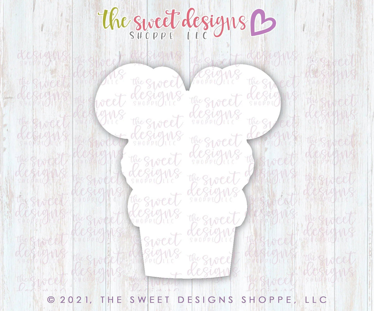 Cookie Cutters - Ice Cream B Theme Park Snack - Cookie Cutter - The Sweet Designs Shoppe - TSDS - - ALL,Birthday,cone,Cookie Cutter,Food,Food and Beverage,Food beverages,icecream,kids,Kids / Fantasy,mouse,Promocode,STL,summer,Sweet,Sweets,Theme Park,Travel