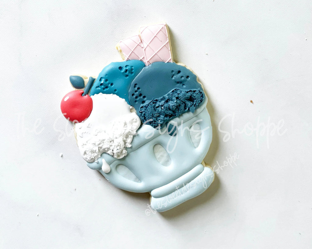 Cookie Cutters - Ice Cream Glass with Cherry - Cookie Cutter - Sweet Designs Shoppe - - 4th, 4th July, 4th of July, ALL, Birthday, cone, Cookie Cutter, Food, Food and Beverage, Food beverages, icecream, Patriotic, Promocode, summer, Sweet, Sweets, USA, valentines