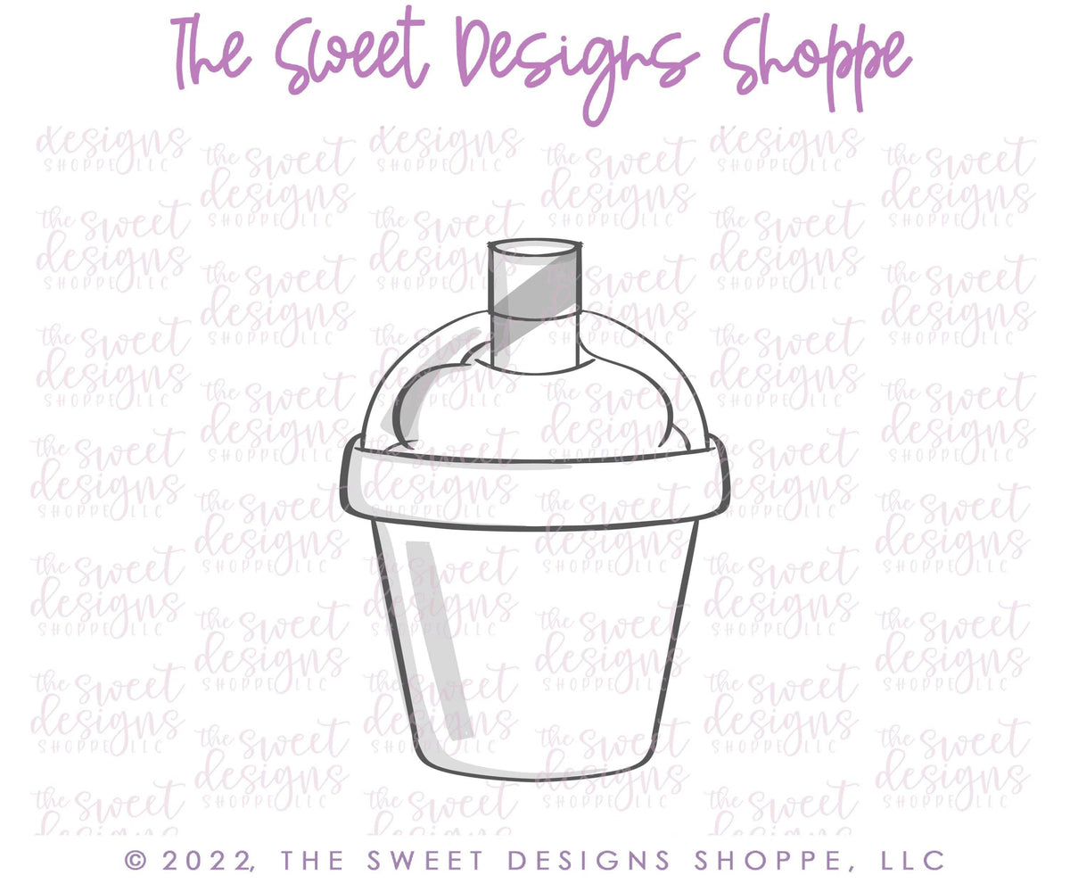 Cookie Cutters - Iced Coffee - Cookie Cutter - The Sweet Designs Shoppe - TSDS - - ALL,Coffee,coffee paper cup,Cookie Cutter,Food and Beverage,Food beverages,ice,icee,Lady Milk Stache,Lady MilkStache,LadyMilkStache,Promocode,starbucks