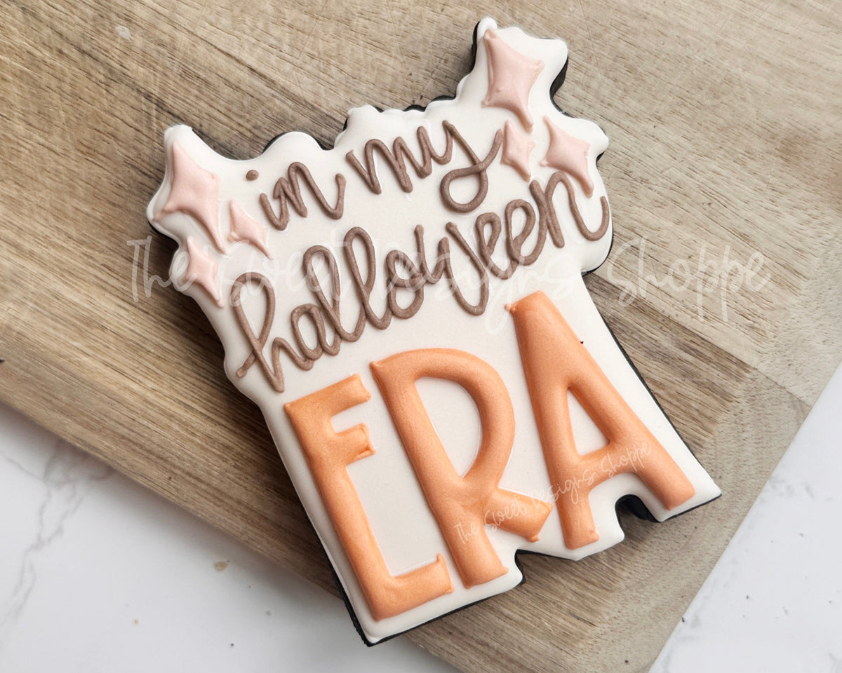 Cookie Cutters - in my halloween ERA Plaque - Cookie Cutter - The Sweet Designs Shoppe - TSDS - - ALL,Cookie Cutter,halloween,Plaque,Plaques,PLAQUES HANDLETTERING,Promocode,STL