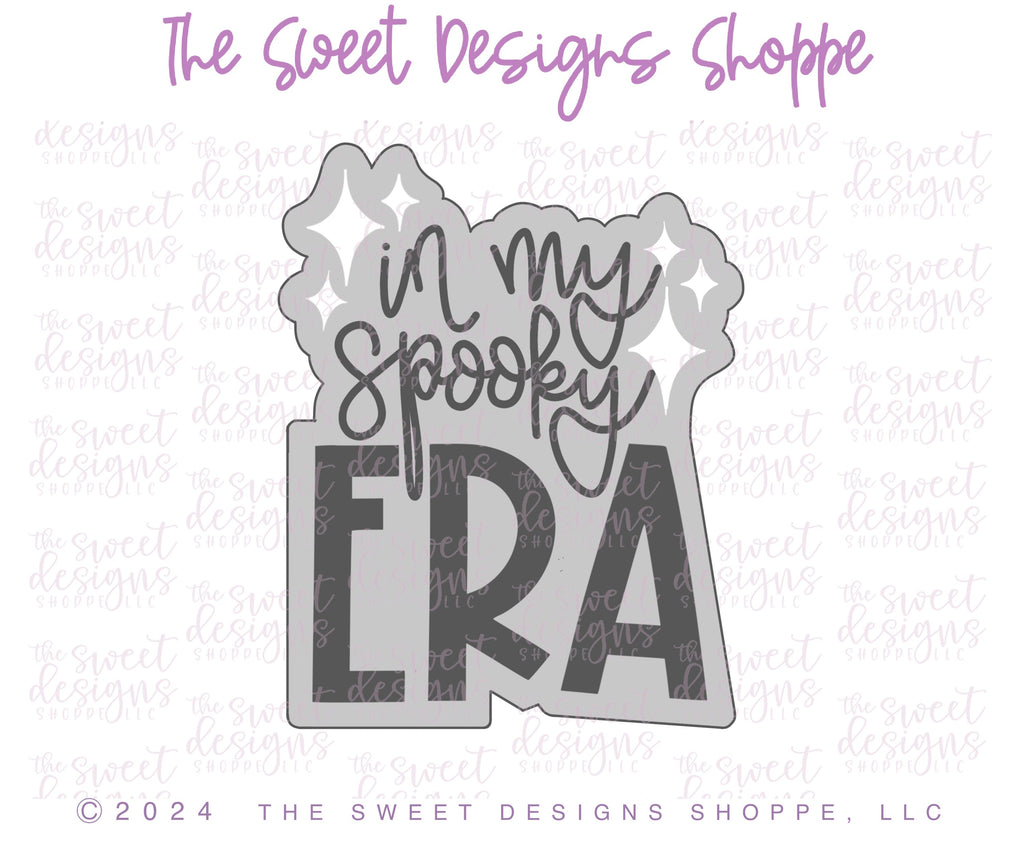 Cookie Cutters - In my spooky ERA & Ghost Cookie Cutter Set - Set of 2 - Cookie Cutters - The Sweet Designs Shoppe - - ALL, Cookie Cutter, halloween, Halloween set, Halloween Sets, Mini Sets, new, Plaque, Plaques, PLAQUES HANDLETTERING, Promocode, regular sets, set, STL