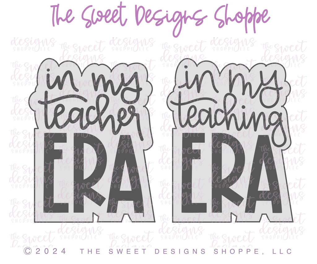 Cookie Cutters - in my teacher ERA Plaque - Cookie Cutter - The Sweet Designs Shoppe - - ALL, Cookie Cutter, Daisy, Plaque, Plaques, Promocode, Swifties, Swifts, Taylor Swift, Taylor Swift Inspired, Teach, Teacher, Teacher Appreciation, Thank You, Worlds best