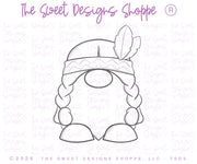 Cookie Cutters - Indian Gnome - Cookie Cutter - The Sweet Designs Shoppe - TSDS - - ALL,Cookie Cutter,Fall / Thanksgiving,gnome,indian gnome,new,Promocode,STL,thanksgiving