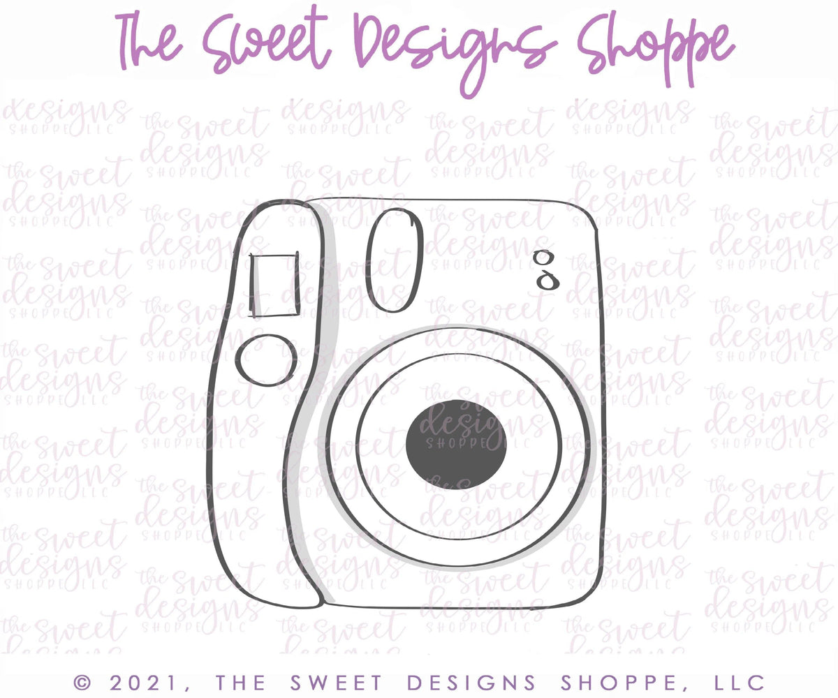 Cookie Cutters - Instant Camera - Cookie Cutter - The Sweet Designs Shoppe - TSDS - - ALL,Baby / Kids,Birthday,camara,camera,Cookie Cutter,hobbie,Hobbies,Hobbies and Camping,hobby,kids,Kids / Fantasy,Promocode,STL,transportation,travel
