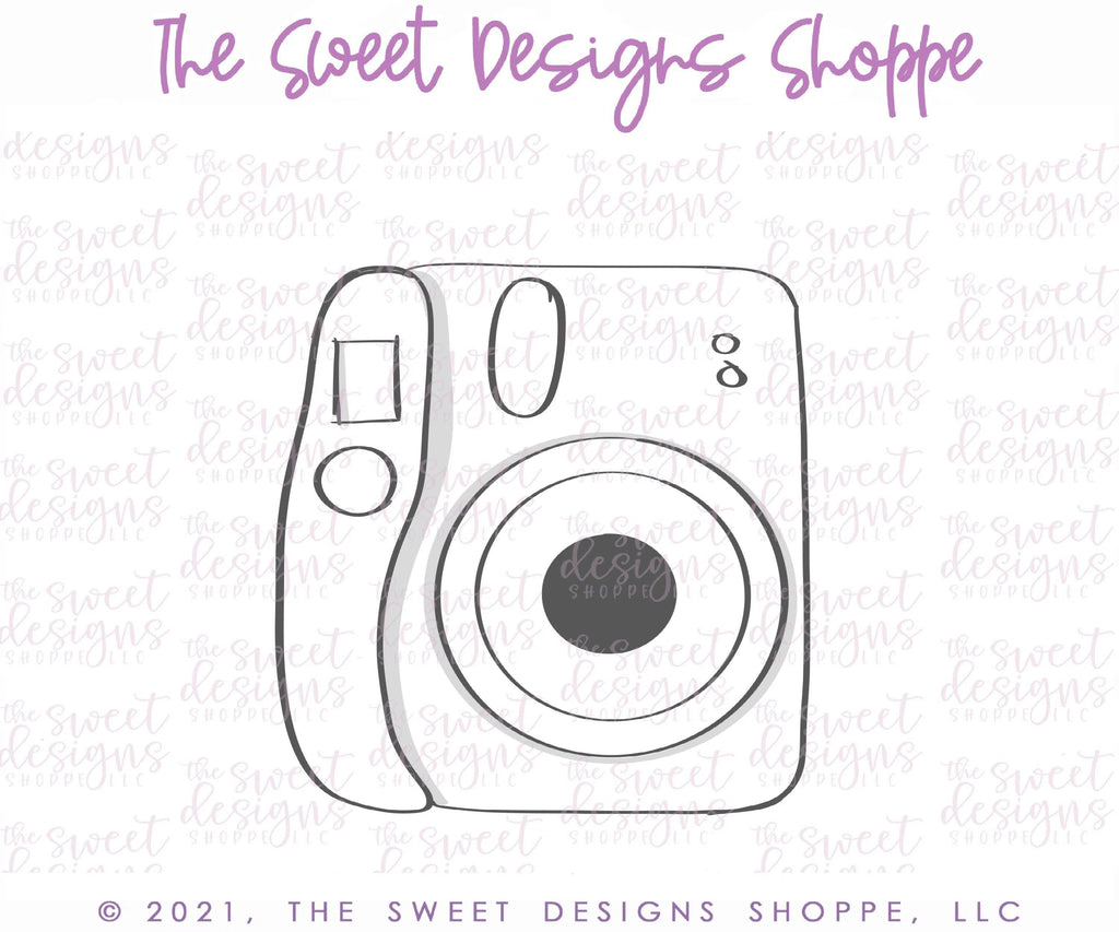 Cookie Cutters - Instant Camera - Cookie Cutter - The Sweet Designs Shoppe - TSDS - - ALL,Baby / Kids,Birthday,Cookie Cutter,hobbie,Hobbies,Hobbies and Camping,hobby,kids,Kids / Fantasy,Promocode,transportation,travel