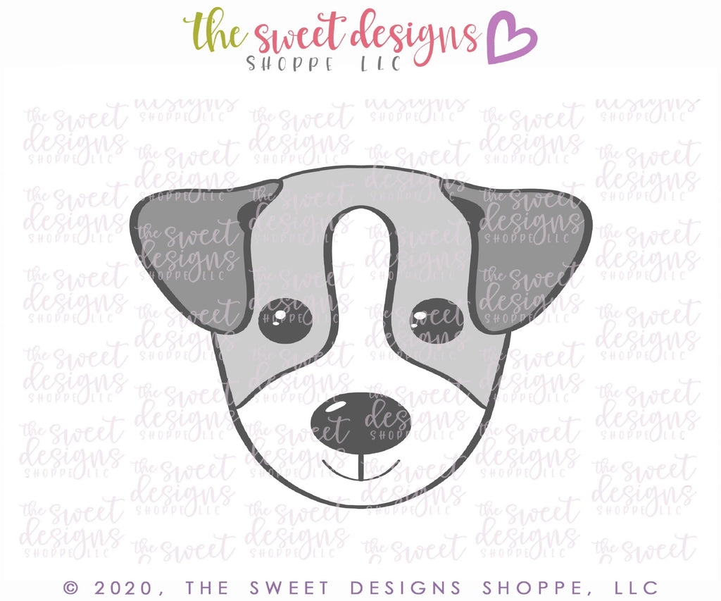 Cookie Cutters - Jack Russell Terrier Dog Face - Cookie Cutter - The Sweet Designs Shoppe - - ALL, Animal, Cookie Cutter, dog, dog face, dogface, pet, Promocode