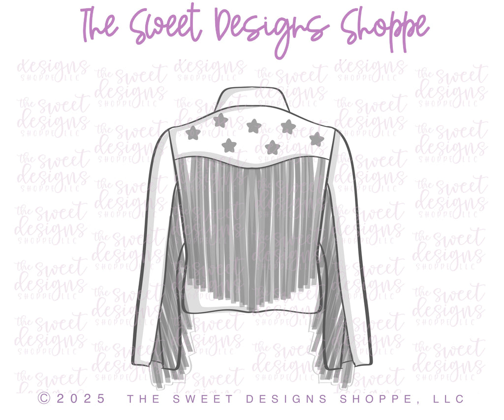 Cookie Cutters - Jacket with Fringe - Cookie Cutter - The Sweet Designs Shoppe - TSDS - - ALL,Clothes,clothing,Clothing / Accessories,Cookie Cutter,Cowboy,cowgirl,Promocode,rodeo,STL