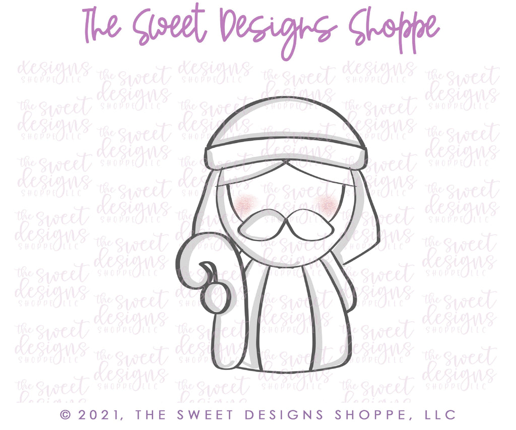 Cookie Cutters - Joseph - Cookie Cutter - The Sweet Designs Shoppe - - 2019, ALL, Christmas, Christmas / Winter, Christmas Cookies, Cookie Cutter, Jesus, Misc, Miscelaneous, Miscellaneous, other, Promocode