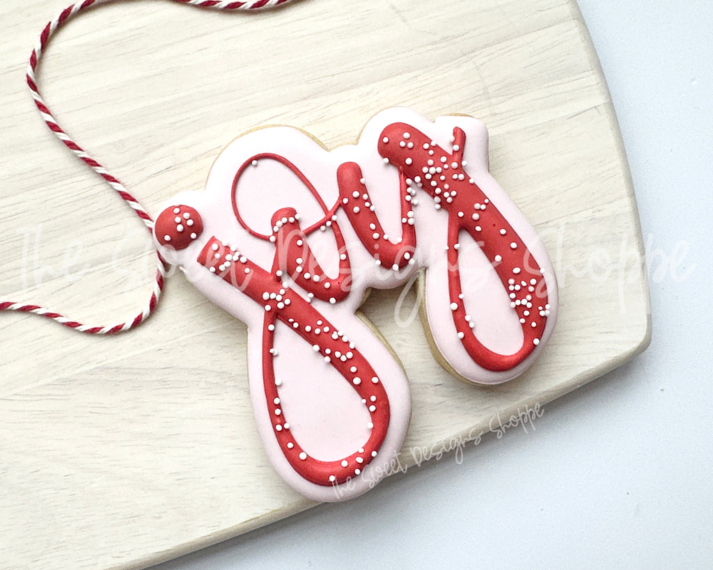Cookie Cutters - Joy Hand Lettering Plaque - Cookie Cutter - The Sweet Designs Shoppe - TSDS - - ALL,Christmas,Christmas / Winter,Cookie Cutter,Customize,Plaque,Plaques,PLAQUES HANDLETTERING,Promocode,STL,Word