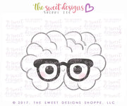 Cookie Cutters - Kawaii Brain V2 - Cookie Cutter - The Sweet Designs Shoppe - TSDS - - ALL,Brain,Cookie Cutter,Grad,graduations,Idea,Organ,Promocode,School,School / Graduation,Smart,STL,v2