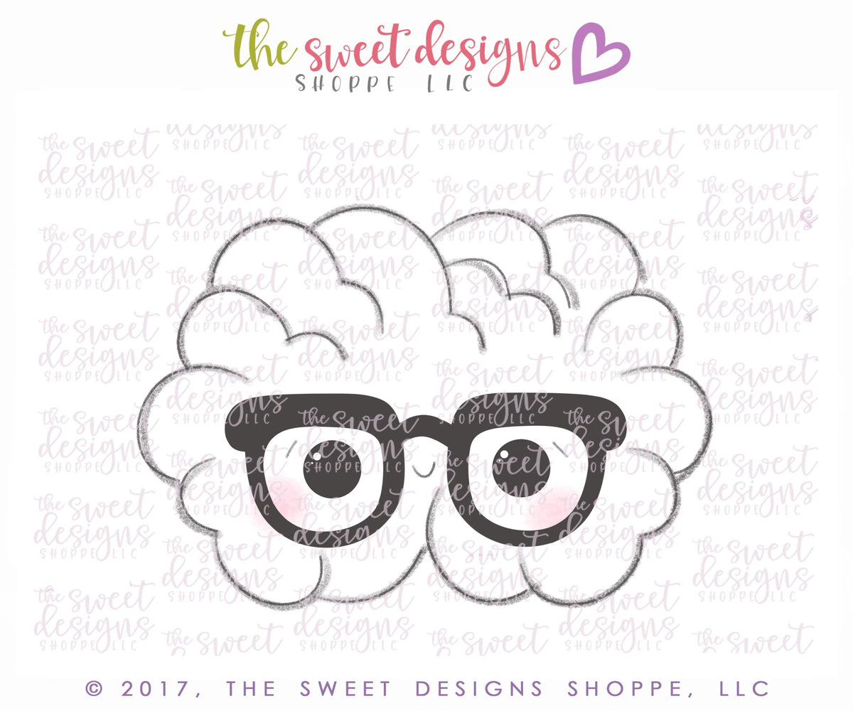 Cookie Cutters - Kawaii Brain V2 - Cookie Cutter - The Sweet Designs Shoppe - TSDS - - ALL,Brain,Cookie Cutter,Grad,graduations,Idea,Organ,Promocode,School,School / Graduation,Smart,STL,v2