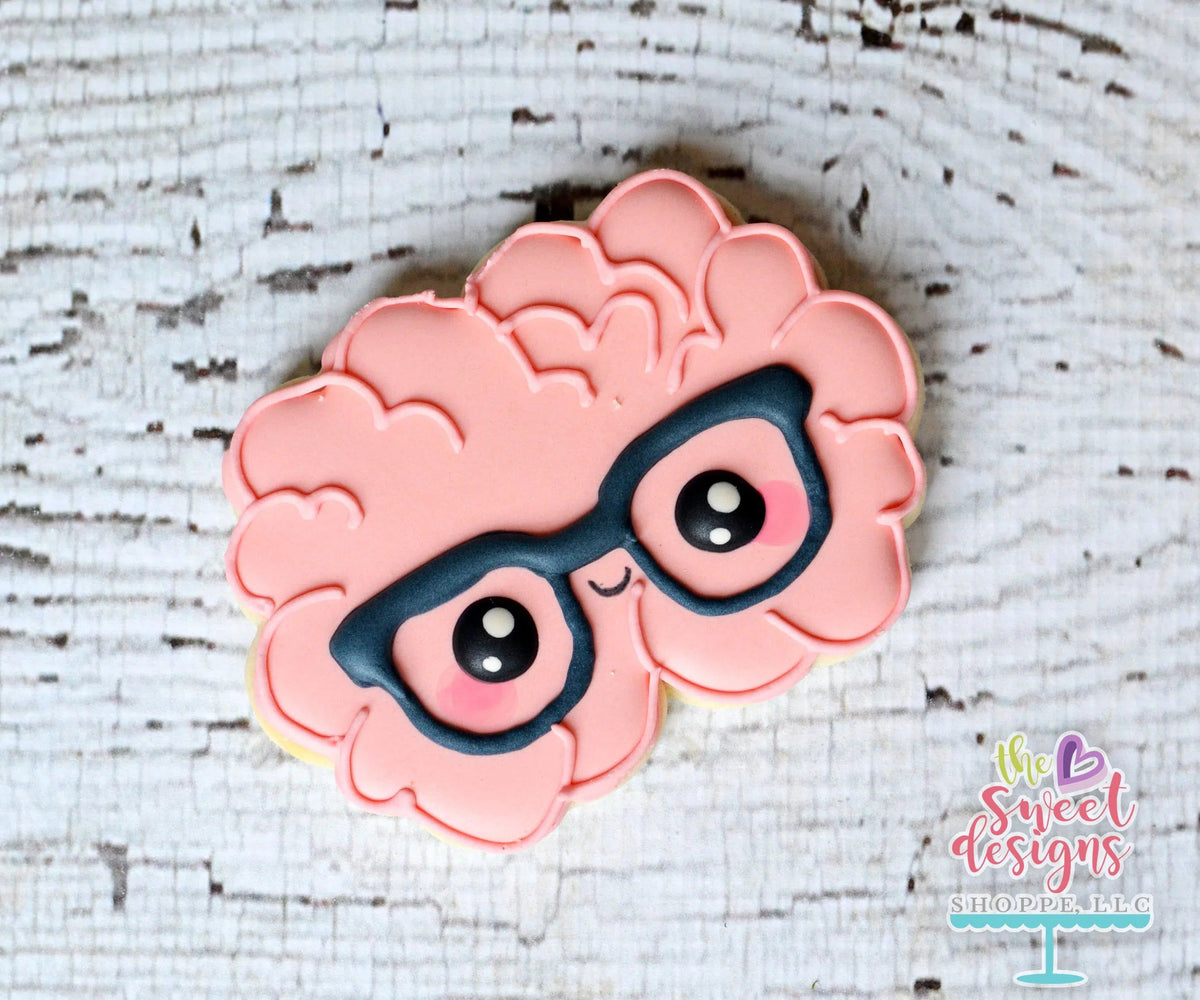 Cookie Cutters - Kawaii Brain V2 - Cookie Cutter - The Sweet Designs Shoppe - TSDS - - ALL,Brain,Cookie Cutter,Grad,graduations,Idea,Organ,Promocode,School,School / Graduation,Smart,STL,v2