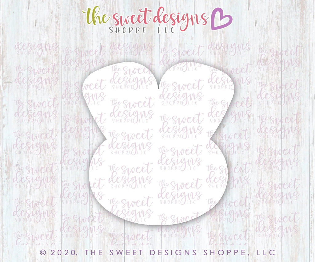 Cookie Cutters - Kawaii Bunny Face 2020 - Cookie Cutter - The Sweet Designs Shoppe - TSDS - - ALL,Animal,animal footprint,animal plaque,animal print,Animals,Animals and Insects,Cookie Cutter,easter,Easter / Spring,Promocode