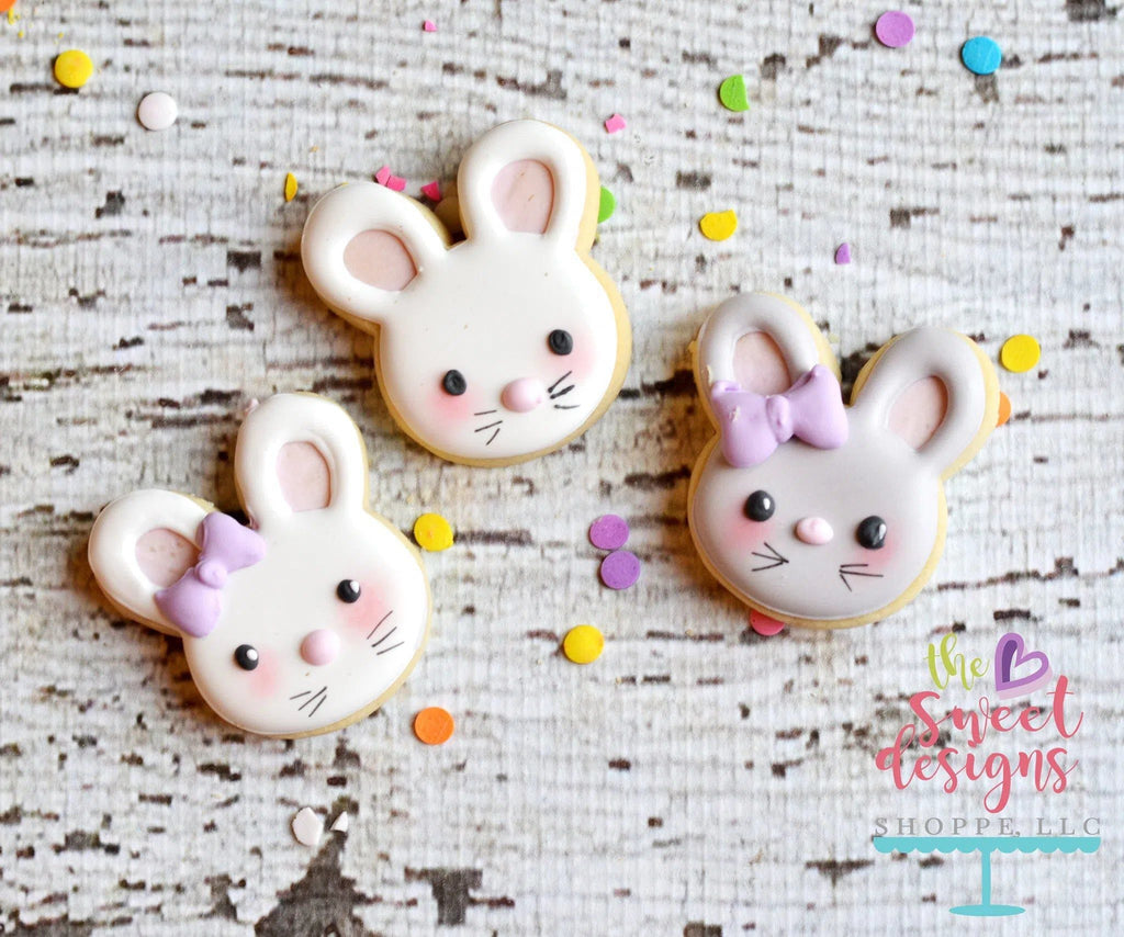 Cookie Cutters - Kawaii Bunny Face v2- Cookie Cutter - The Sweet Designs Shoppe - TSDS - - ALL,Animal,Animals,Cookie Cutter,Easter,Easter / Spring,Promocode,Spring