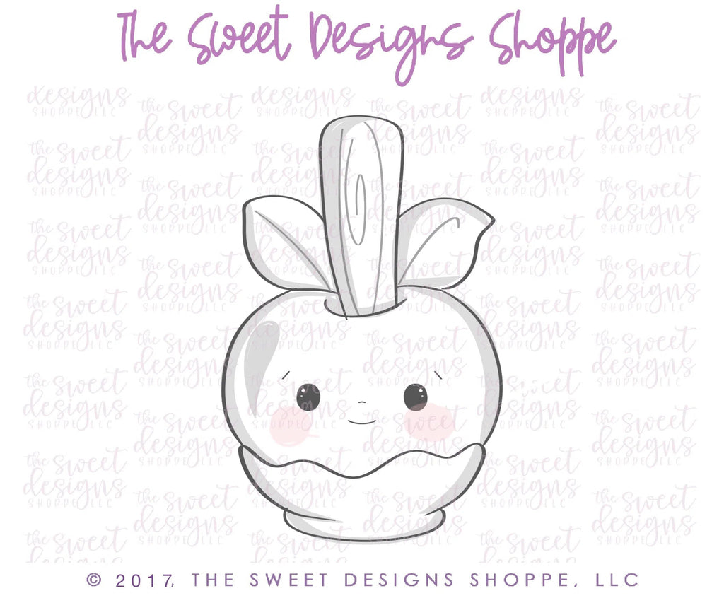 Cookie Cutters - Kawaii Caramel Apple - Cookie Cutter - Sweet Designs Shoppe - - ALL, Apple, Autumn, Caramel Apple, Cookie Cutter, Fall, Fall / Halloween, Fall / Thanksgiving, Food, Food & Beverages, Food and Beverage, Halloween, Promocode, Pumpkin, sweets, thanksgiving