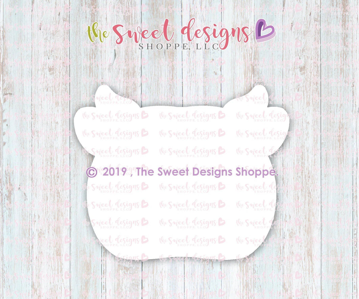 Cookie Cutters - Kawaii Cow Face - Cookie Cutter - The Sweet Designs Shoppe - TSDS - - ALL,Animal,Animals,Barn,Cookie Cutter,Cow,Promocode,STL
