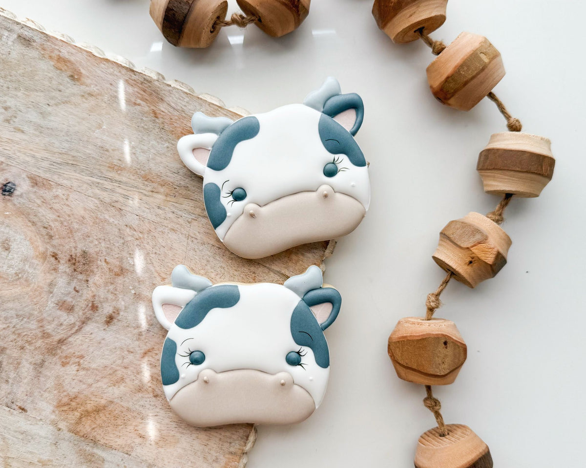 Cookie Cutters - Kawaii Cow Face - Cookie Cutter - The Sweet Designs Shoppe - TSDS - - ALL,Animal,Animals,Barn,Cookie Cutter,Cow,Promocode,STL