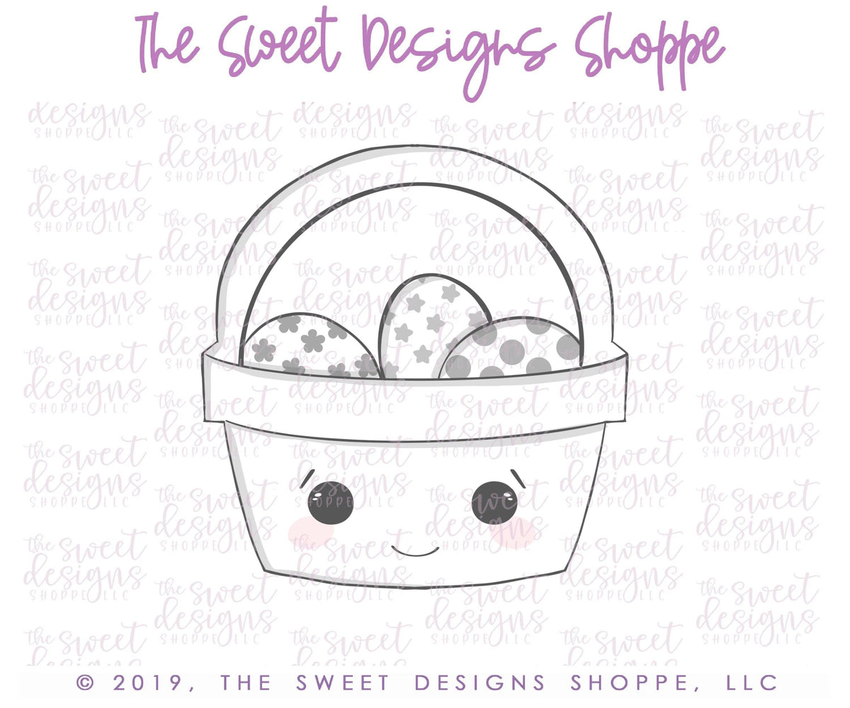 Cookie Cutters - Kawaii Easter Basket - Cookie Cutter - The Sweet Designs Shoppe - TSDS - - ALL,Carrot,Cookie Cutter,Easter / Spring,Food,Food & Beverages,Fruits and Vegetables,Promocode,STL,Vegetable