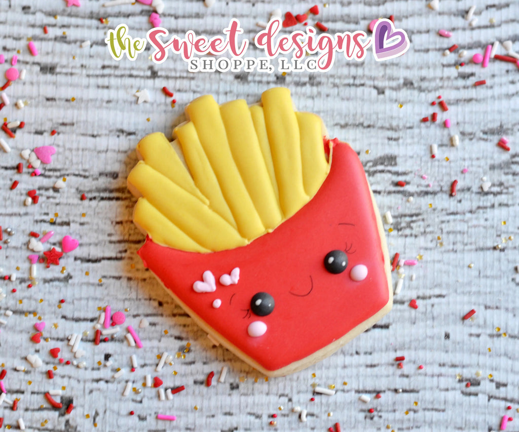 Cookie Cutters - Kawaii Fries - Cookie Cutter - Sweet Designs Shoppe - - 4th, 4th July, 4th of July, ALL, Cookie Cutter, Food, Food and Beverage, Food beverages, Fruits and Vegetables, Pizza, Promocode, Pun, Valentines