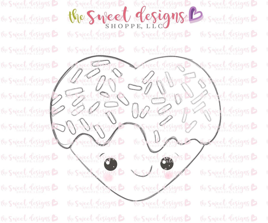 Cookie Cutters - Kawaii Heart with Sprinkles - Cookie Cutter - The Sweet Designs Shoppe - - ALL, Cookie Cutter, Food, Food & Beverages, Heart, Love, Promocode, valenteine, valentine, Valentines